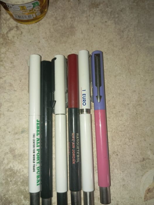 6 canetas Parker um sem aparo todas sem tinta