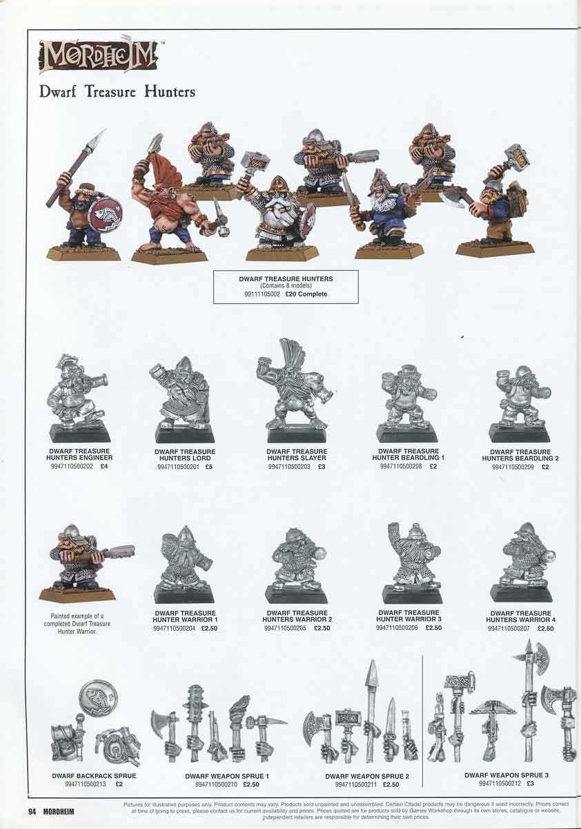 Mordheim (Warhammer): Dwarf Treasure Hunters gang