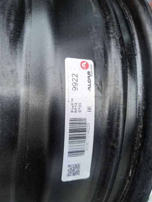 Felgi VW 5x112 6,5Jx16" ET33