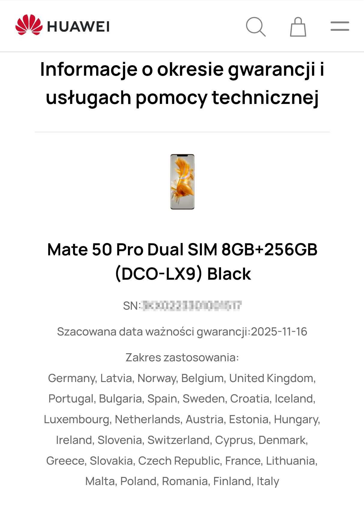 Huawei Mate 50 Pro | Gwarancja do 11.2025r | HarmonyOS | Usługi Google