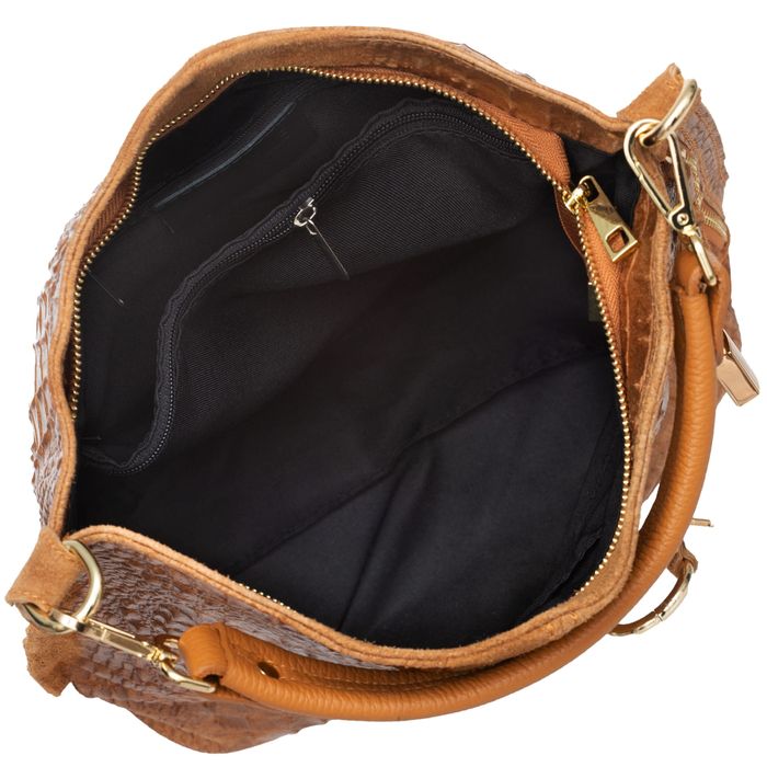 VERA PELLE torebka zamszowa worek shopper z kłódeczką V493 c.szara