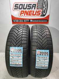 2 pneus semi novos Michelin 195/65R15 Oferta dos portes