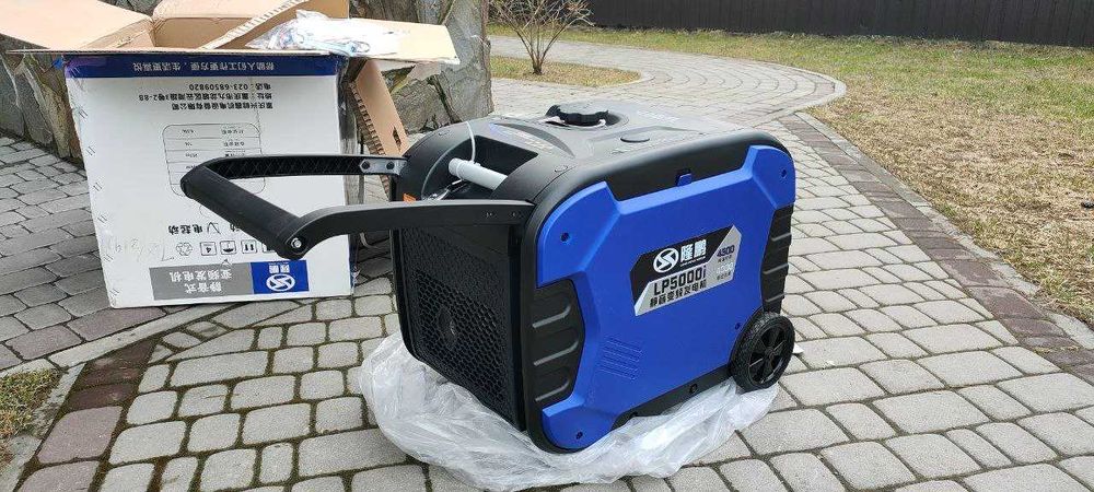 ТИХІ генератор інвенторний бензиновий 2.4-5,8 кВт чиста синусоїда нови