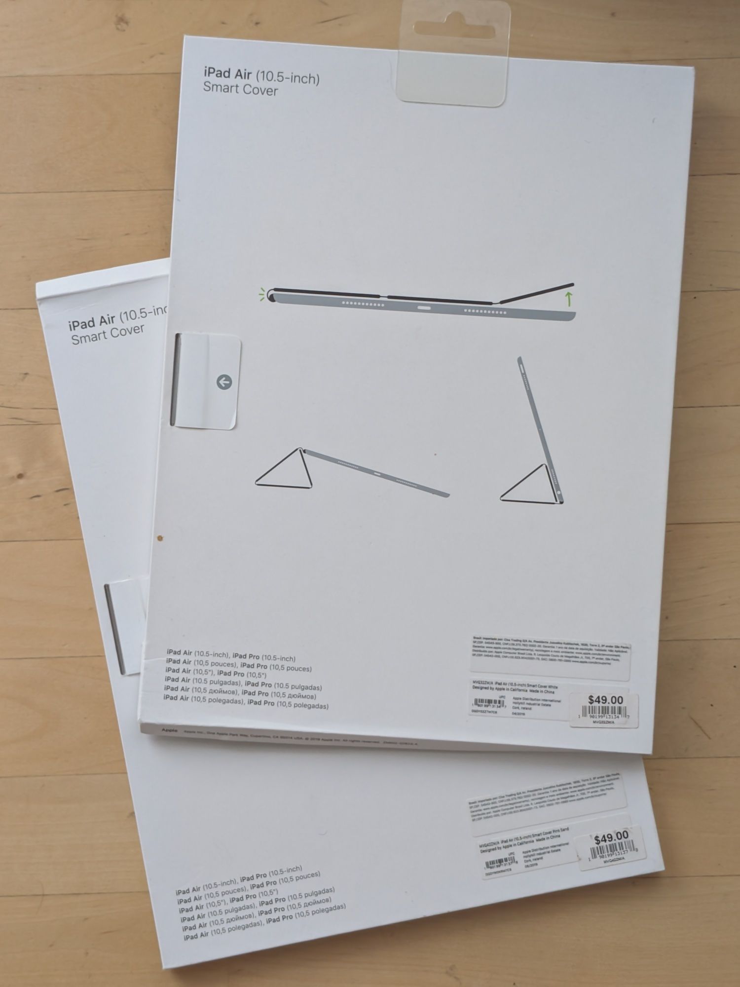 Чохол Apple iPad Air 10.5" Smart Cover рожевий/білий