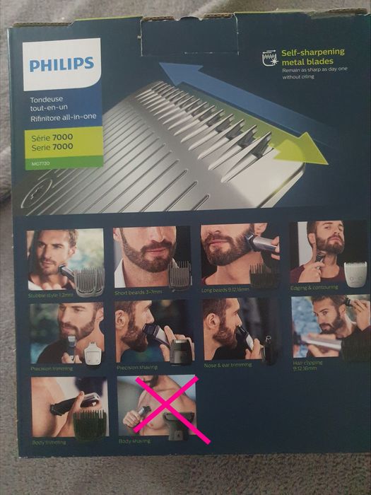 Máquina cabelo e barba Philips 7000 nova