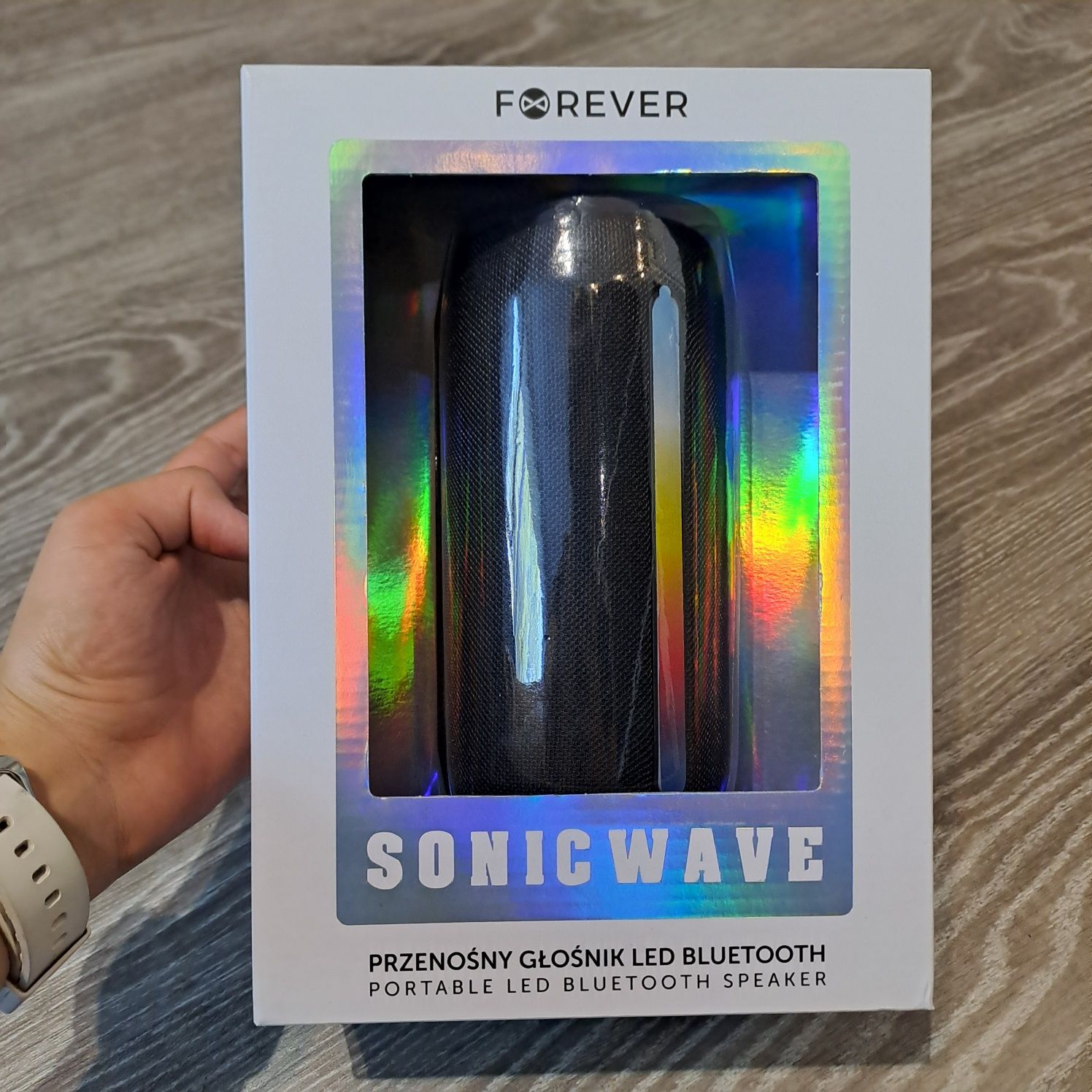 Nowy przenośny głośnik Led Bluetooth marki Forever. Nierozpakowany, ni