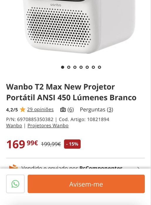 Wanbo T2 MAX (Projetor)