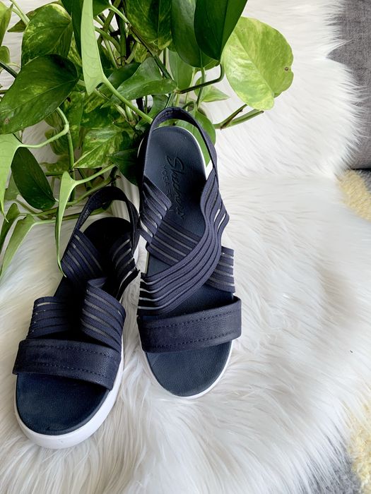 Skechers 39 granatowe sandaly