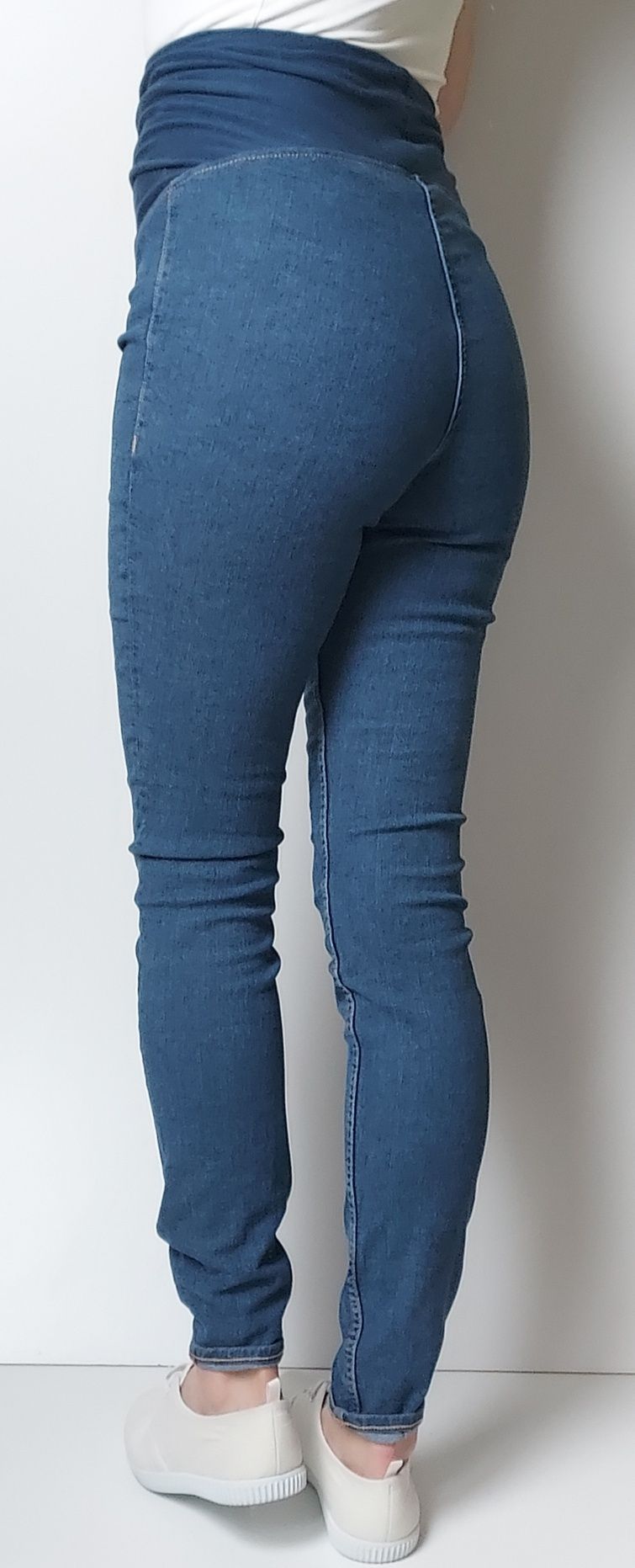 H&M MAMA_jeansy ciążowe Jeggings_S L75cm