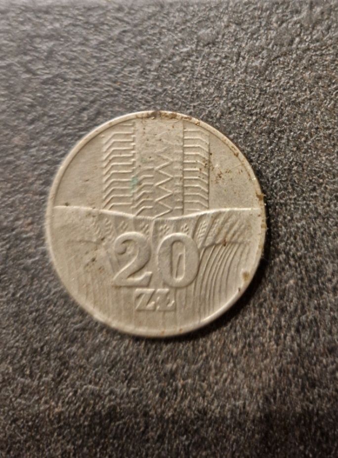 Moneta 20zl z 1976 roku