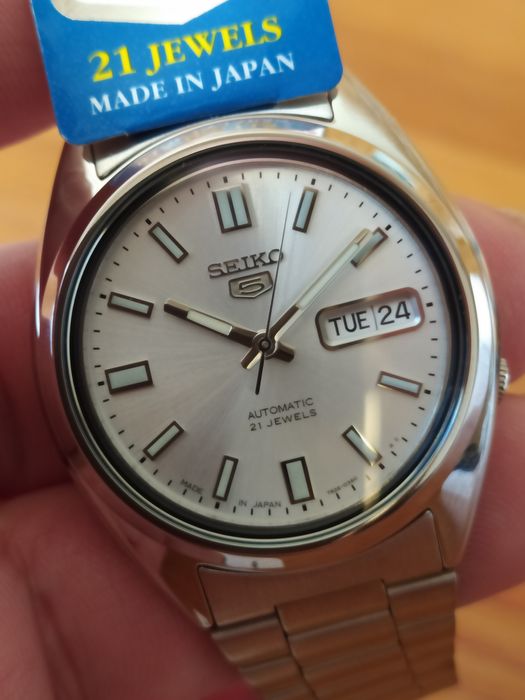 *NOVO* Seiko 5 automático 37 mm SNXS73J1 MADE IN JAPAN