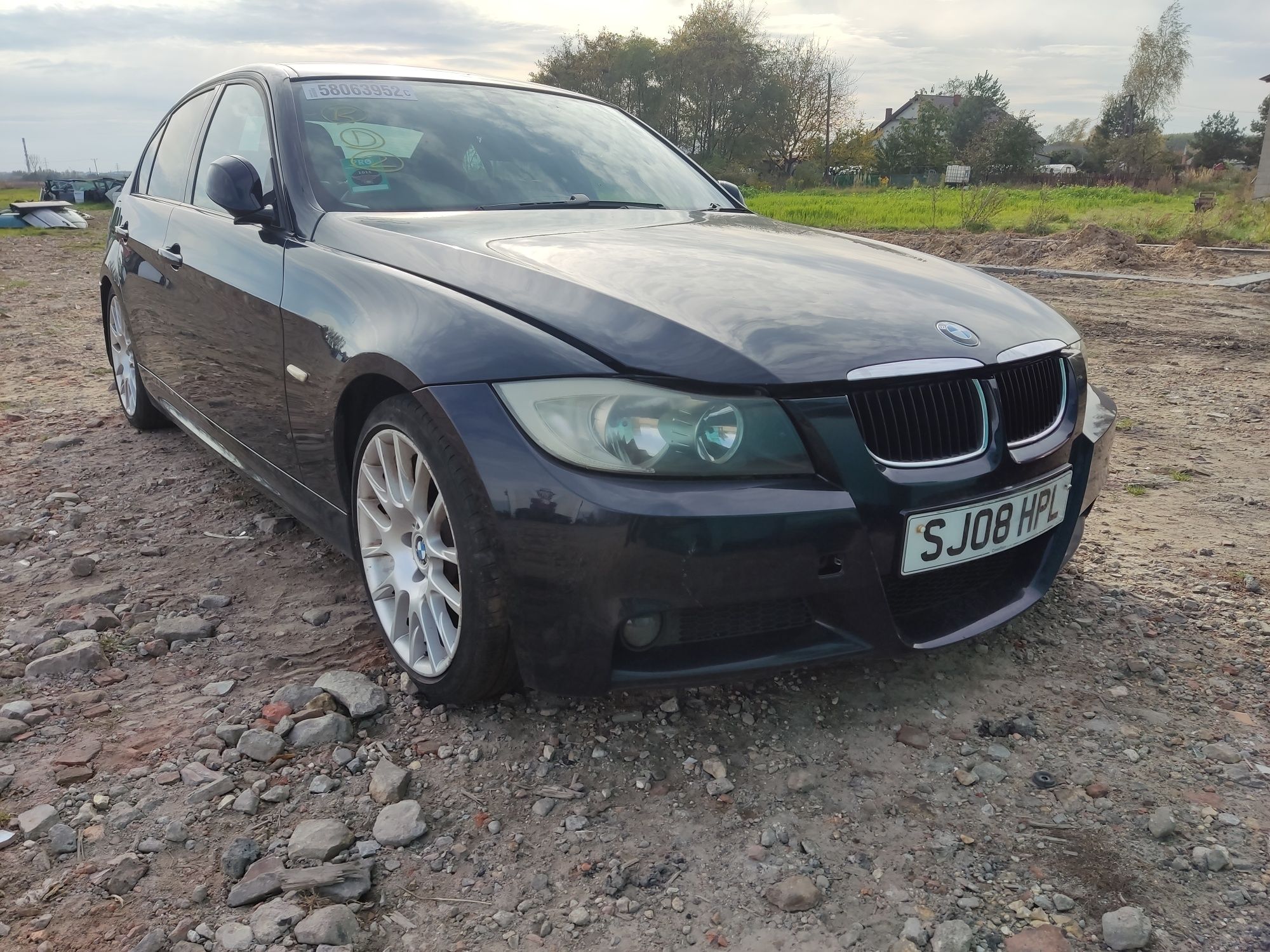 Karoseria BMW E90 E91 CARBONSCHWARZ M-pakiet Zderzak Błotnik Maska Drz