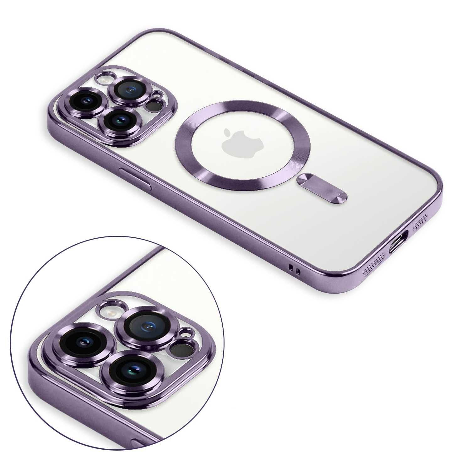 Etui Case do Iphone 13/14/15Plus Pro Max Magsafe Magnetyczne J Purpura