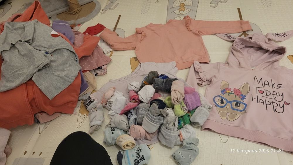 Paka ubrań dla dziewczynki 86- 92