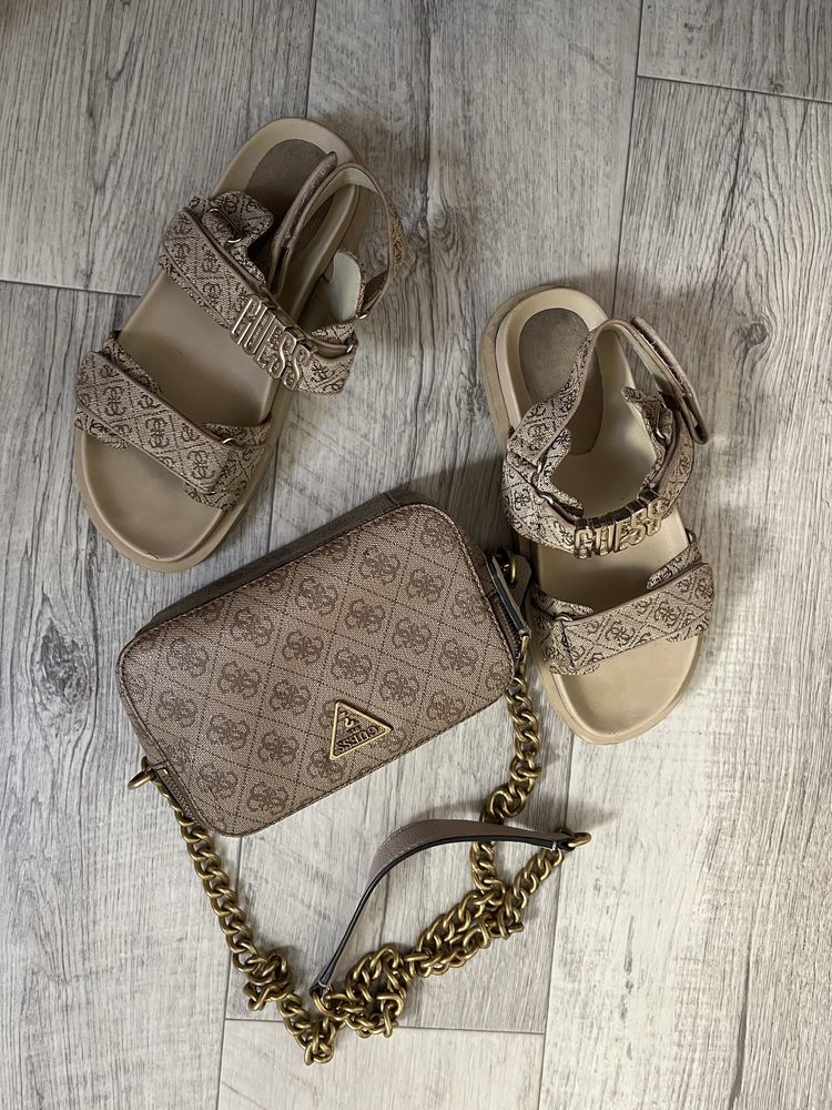 Босоніжки guess + сумка у подорунок