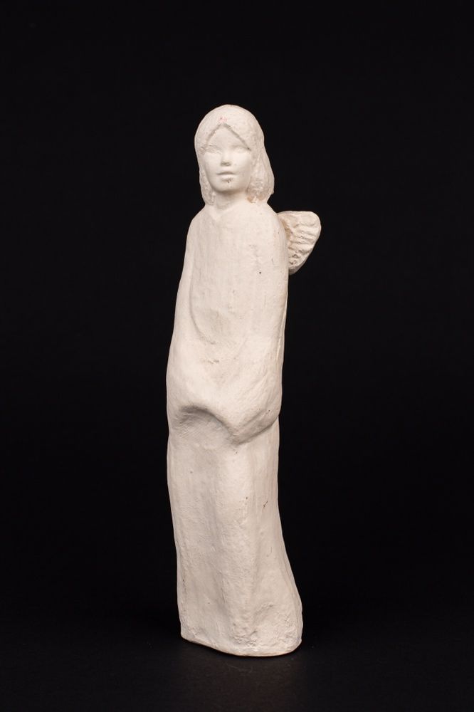 Aniołek figurka ręczna robota Alabaster
