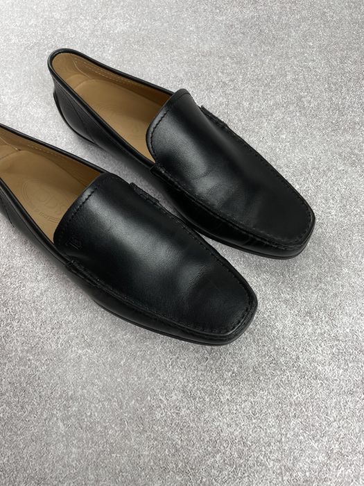 Tods black leather loafers men’s чоловічі туфлі лофери оригінал