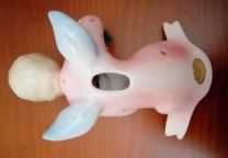 Anjinho de louça italiana com luz presença