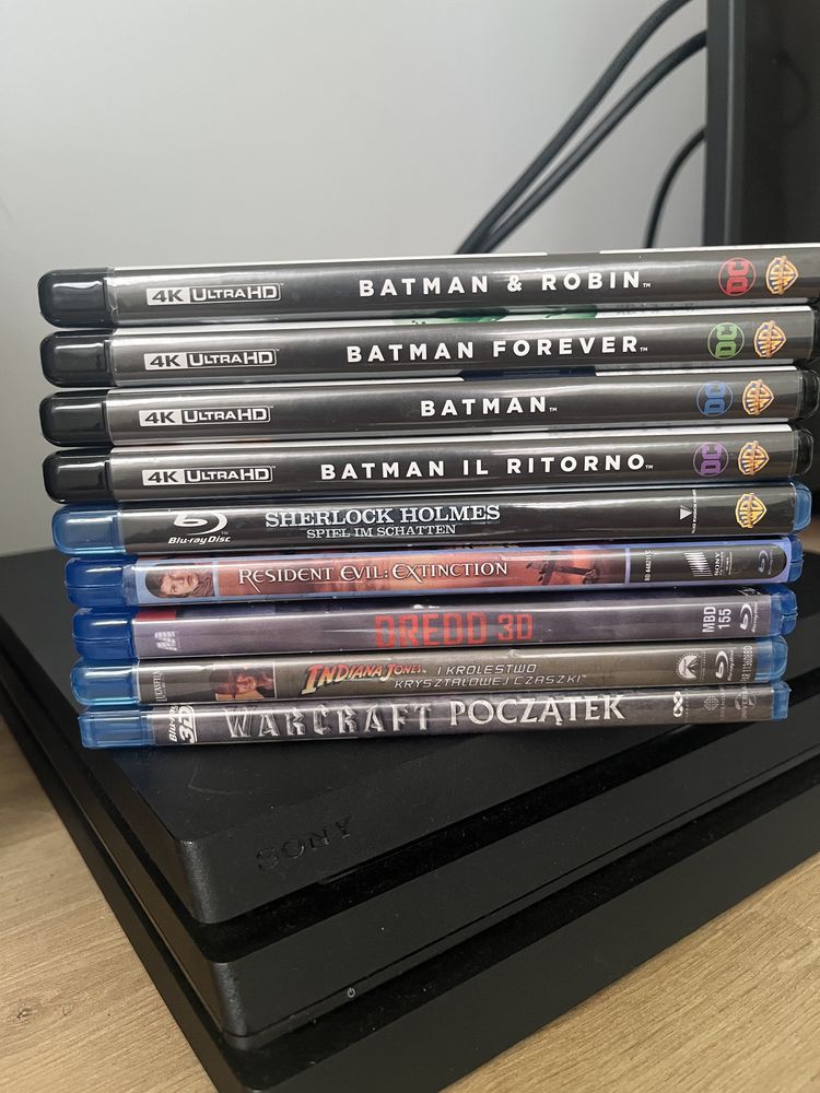 Film bluray blu-ray Batman Indiana Jones Resident Evil Dredd Holmes HD