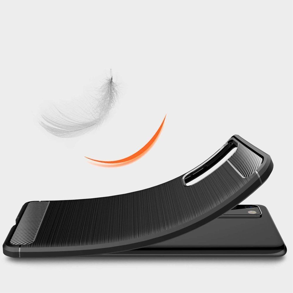 Etui Carbon Case + Szkło Hartowane Do Samsung Galaxy S20 Fe