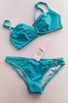 Nowy strój dwuczęściowy bikini CLEO Unikat r. 34 - 36 turkusowy