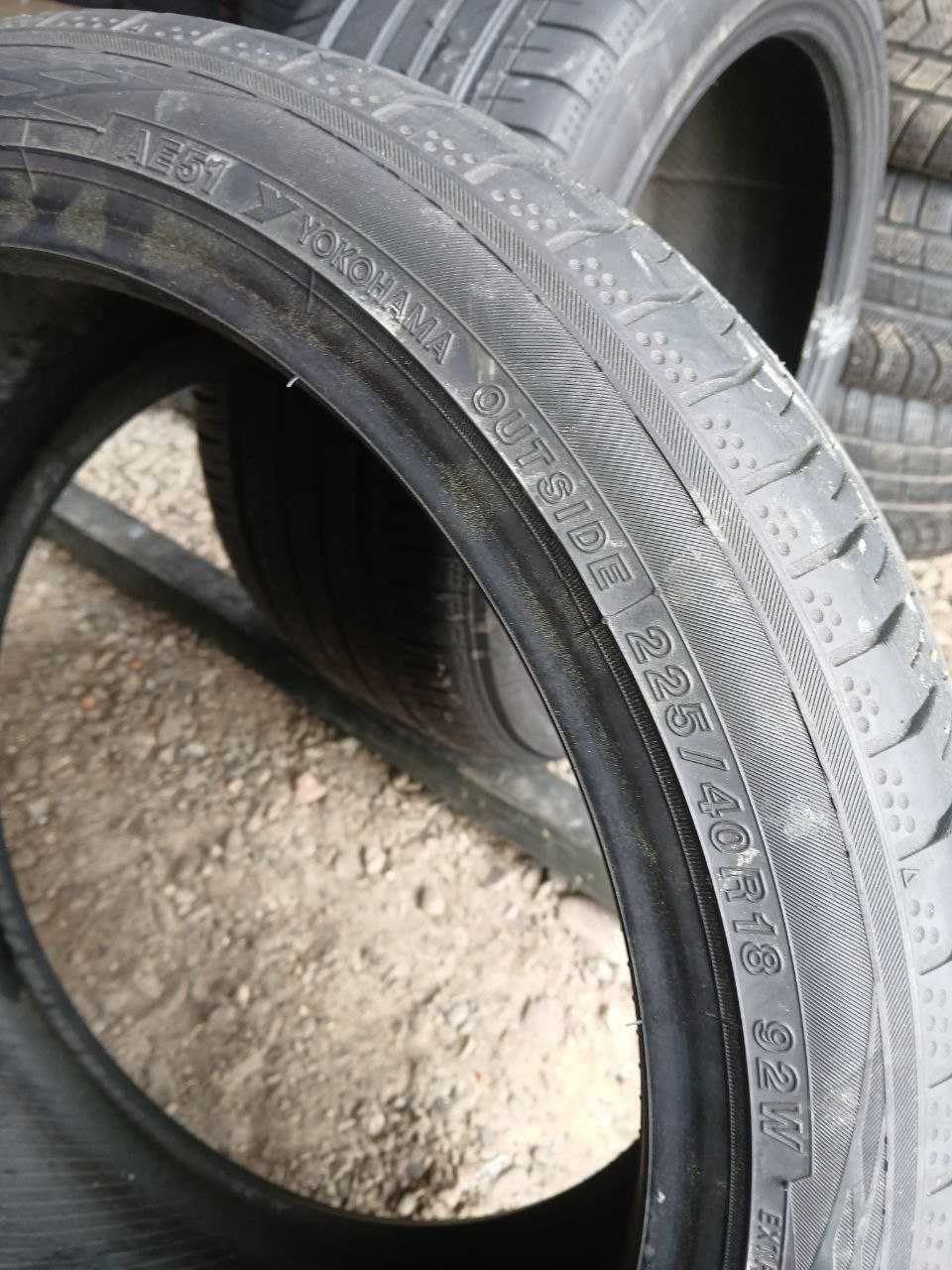 Шини Yokohama 225/40R18. 2шт. Літо. 2021.(0057).