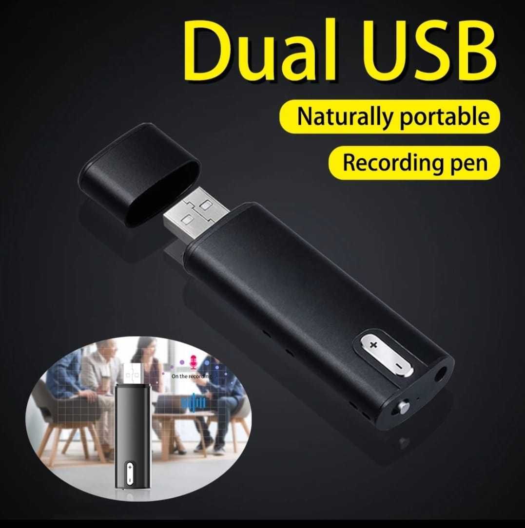 Pen Gravador de Voz  8gb-Grava -22 horas