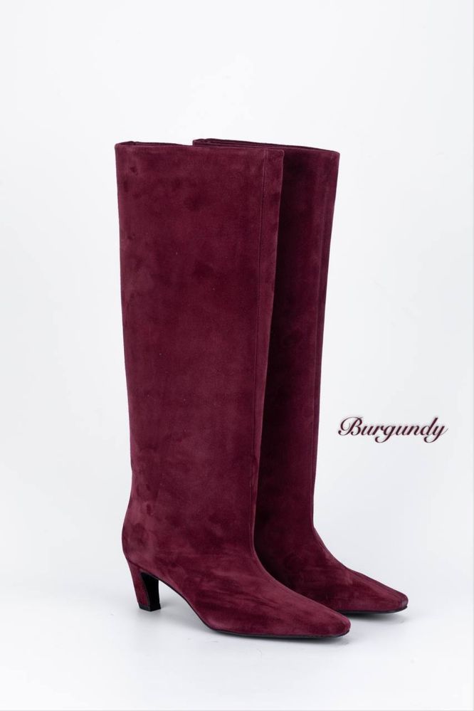 Buty burgund zamszowe L’estrosa