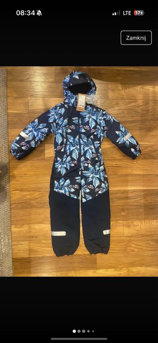 zimowy kombinezon Reima z membrana 128/134