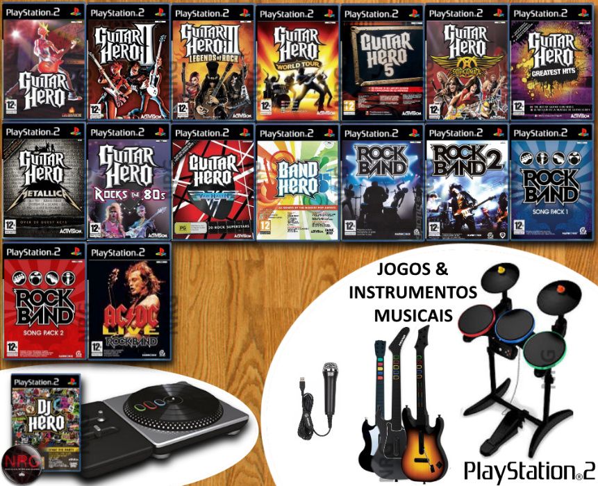 [PS2] 150 JOGOS Buzz, Singstar, Eyetoy, Guitarra, Dança,etc (Vendo Un)