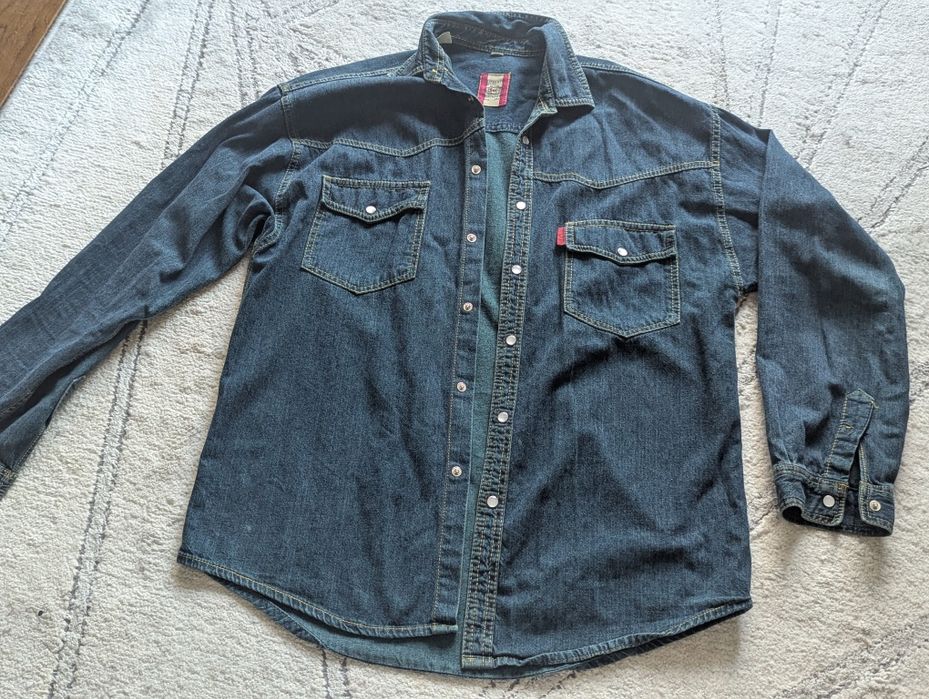 Bluza dżinsowa cienka męska r. 176 bawełna