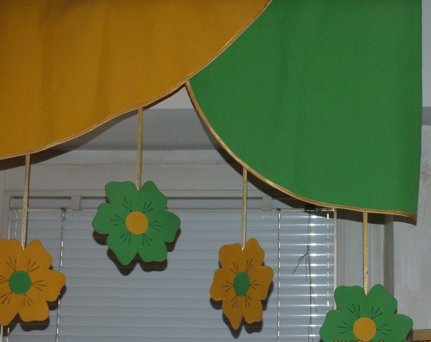 Żyrandol dla dziewczynki i zasłonka kwiatek antresola na życzenie