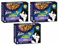 Mokra Karma PURINA FELIX Sensations Jellies Makrela Śledź 36 x 85g