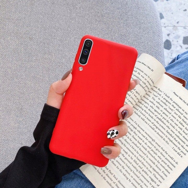 Etui Do Samsung A70 Silikon Kolor Soft Case Czerwony