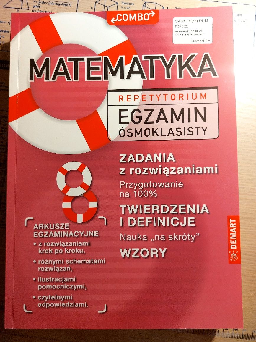 Egzamin ósmoklasisty - język polski
Repetytorium. Stan bardzo dobry, b