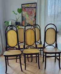 Komplet 5 krzeseł vintage thonet style gięte Jasienica - plecionka wi