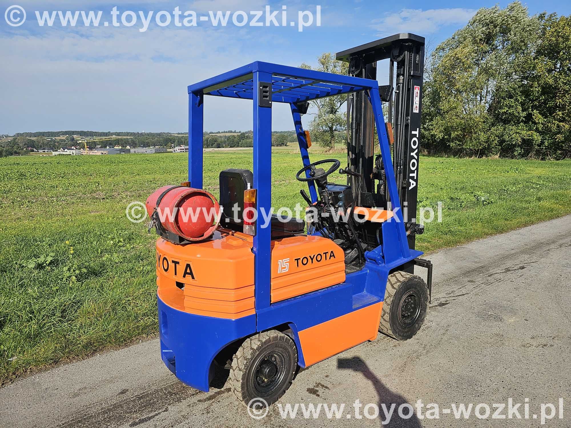 Wózek Widłowy TOYOTA 5FG15 Triplex 5500 mm, TOYOTA 5FGF15 widlak LINDE