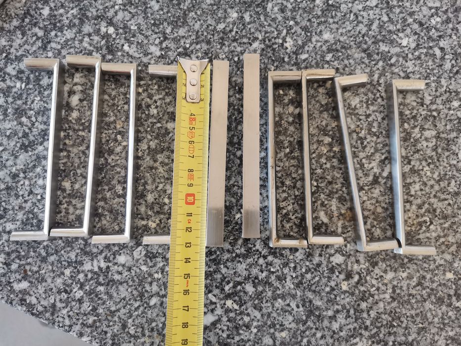 10 puxadores de armário em inox