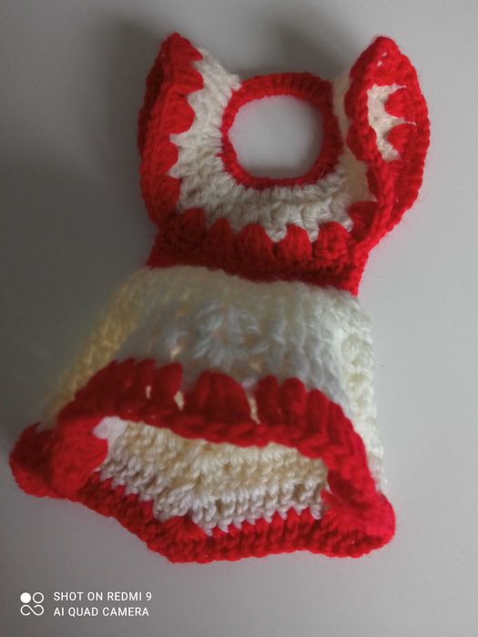 Rękawice kuchenne, łapki - sukienki do gorących garnków rękodzieło