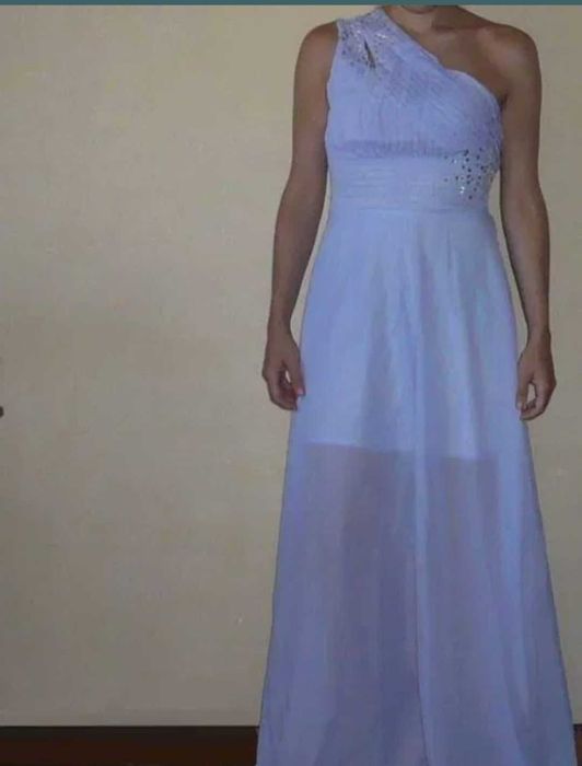 Vestido assimétrico novo de cerimónia