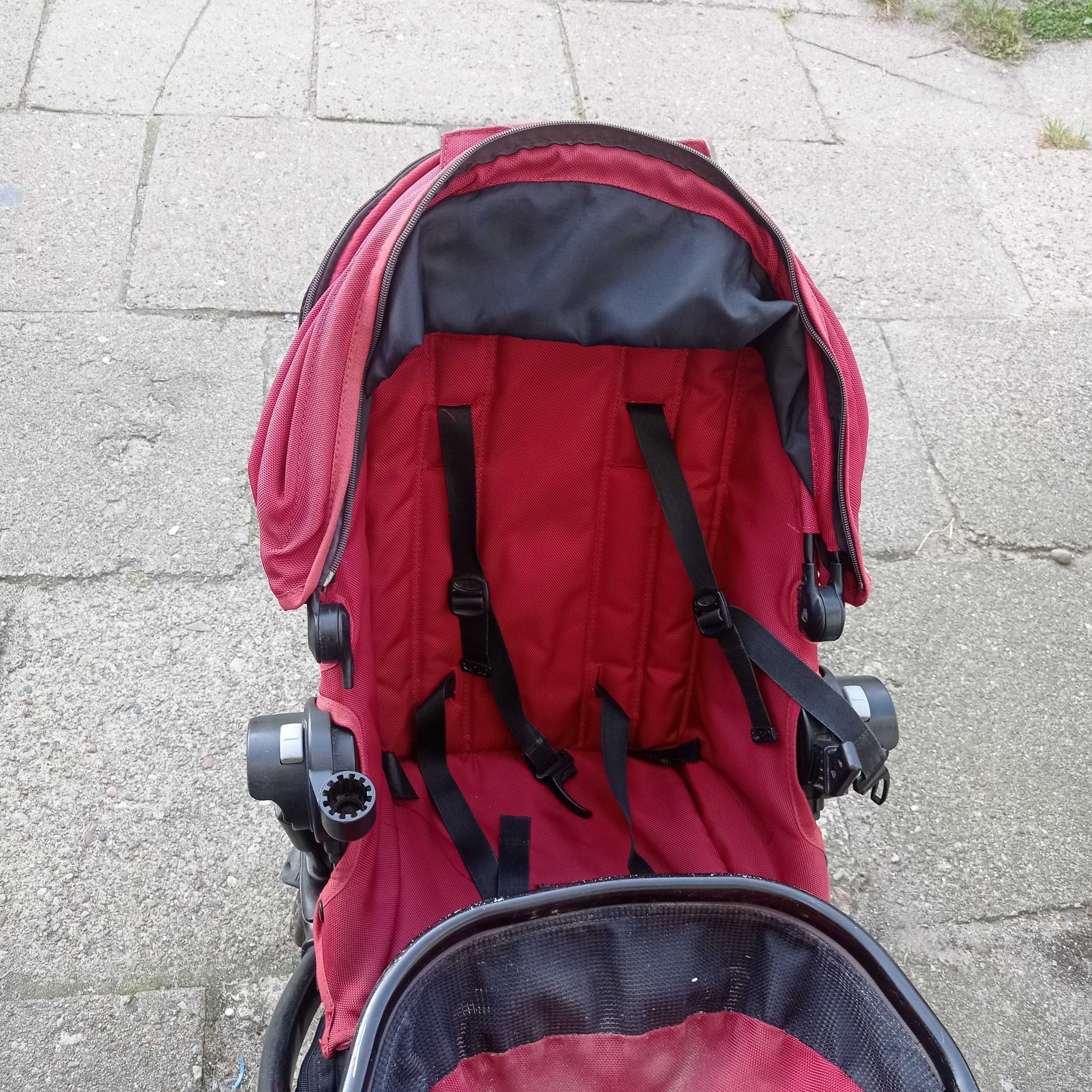 wózek BABY JOGGER CITY SELECT 2 DOUBLE czerwony bliźniaki, rok po roku