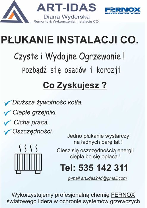 Czyszczenie instalacji CO