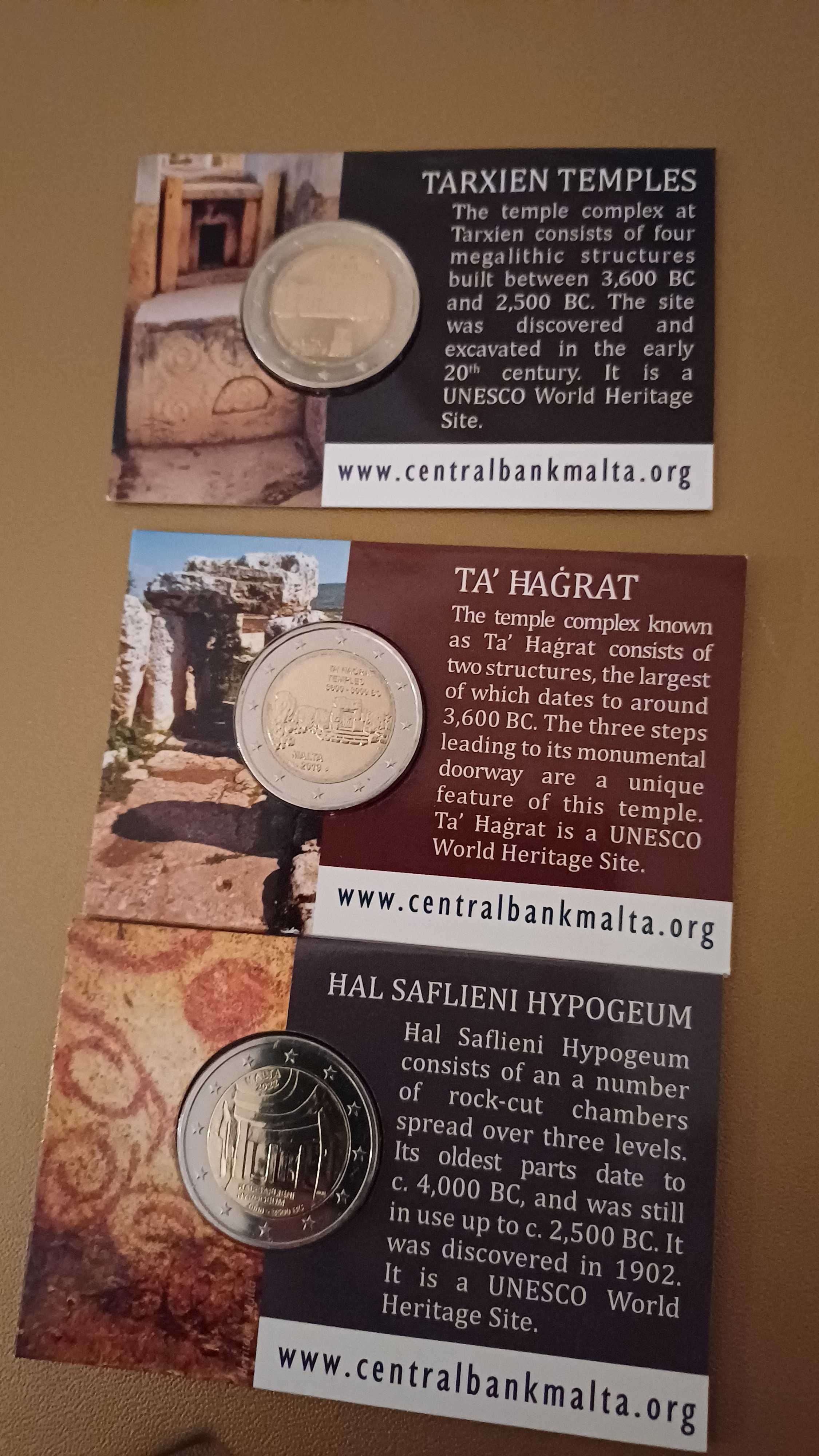 Coincards moedas Malta