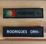 Patch Placa de Nome Bordada