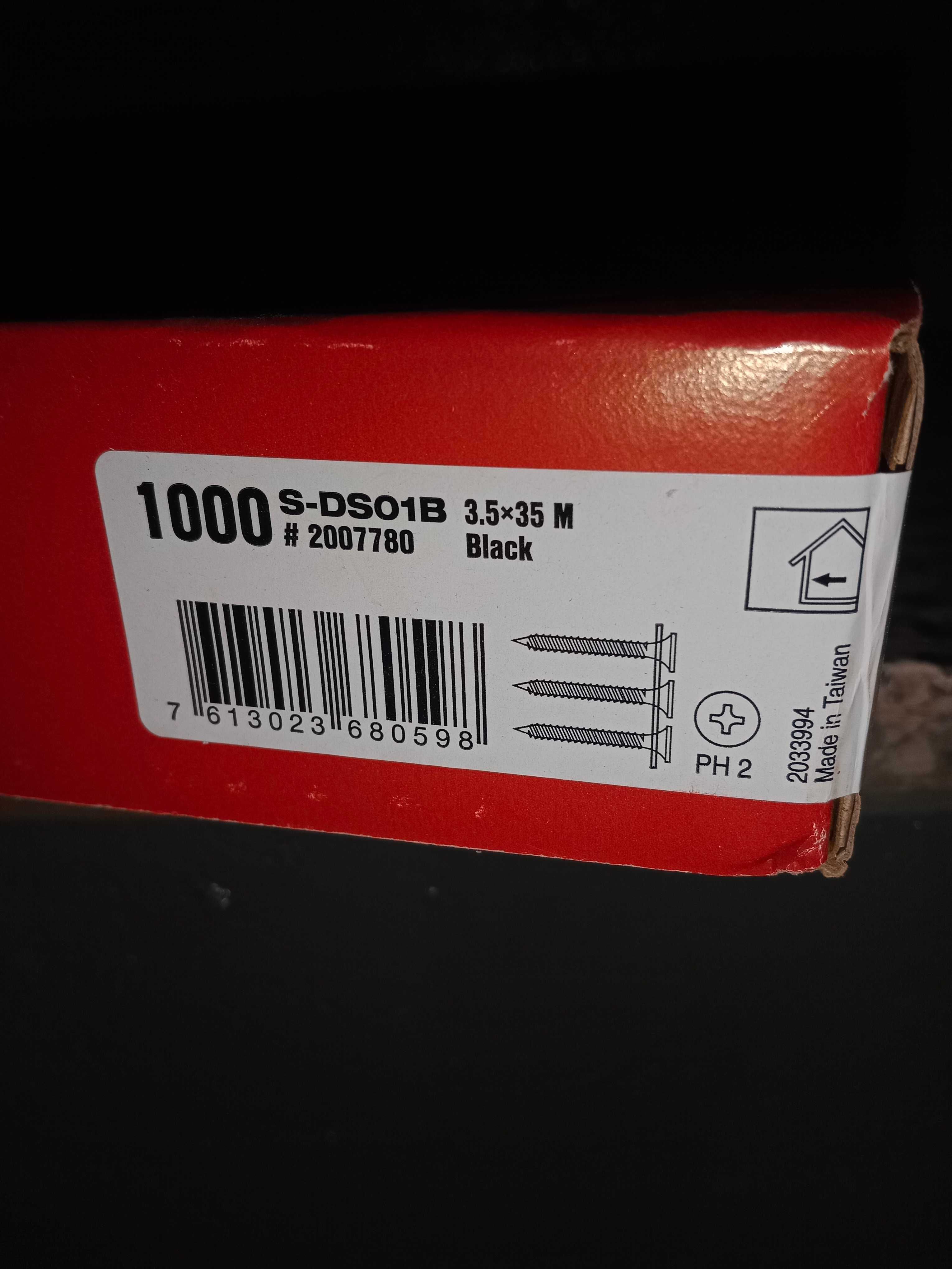 sprzedam wkręty maszynowe firmy Hilti do płyt gipsowo kartonowych