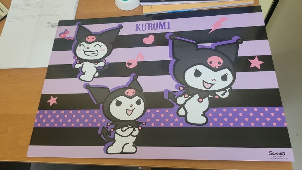 Podkład szkolny na biurko kuromi