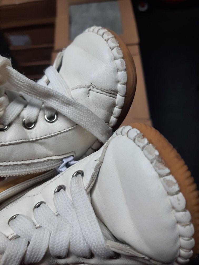 Buty zimowe kozaczki białe 20