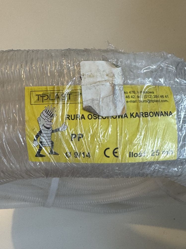 Rura osłonowa karbowana PP 25 metrów – 9/14 mm