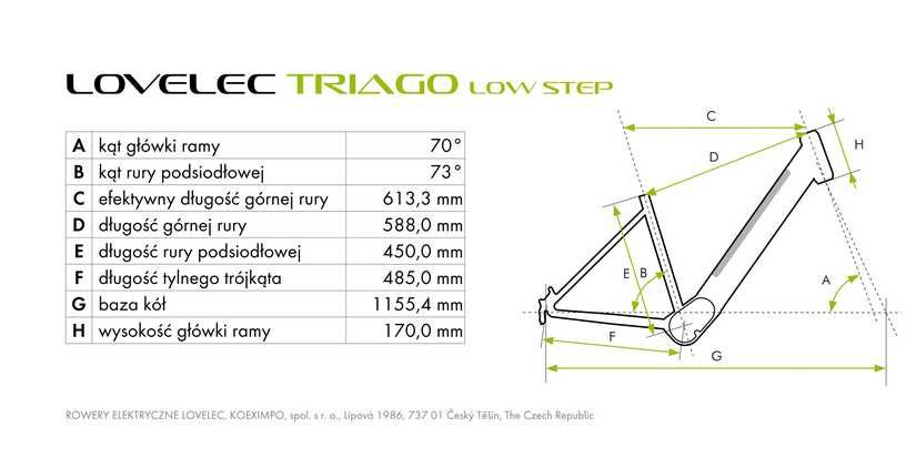 PROMOCJA Rower elektryczny Lovelec Triago Low Step - 18", 16 Ah