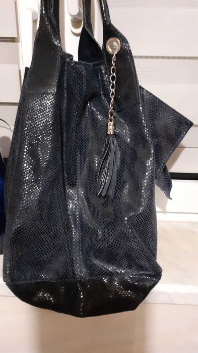 Torebka skórzana A4